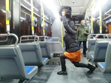Bus(t) through any rut with OVERHEAD STATIONARY LUNGES. Bus it baby! (Plies voice, of course) Nia J. of The Bronx, NY
